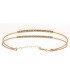 Pulsera dos aros diamantes
